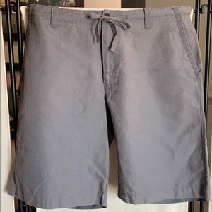 Grey Linen Banana Republic shorts 33w